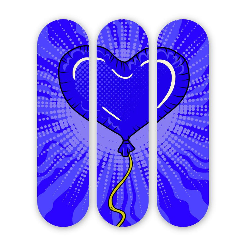 Be mine Helium 3-Set - Acrylic Skate Wall Art