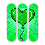 Be mine Helium 3-Set - Acrylic Skate Wall Art