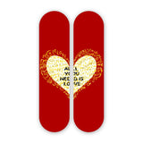 All You Need Is Love Pair - Acrylic Skate Wall Art