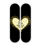 All You Need Is Love Pair - Acrylic Skate Wall Art