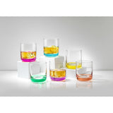 Colored Whiskey Glasses Set Of 6