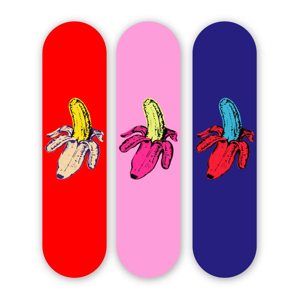 Retro Banana 3-Set - Acrylic Skate Wall Art