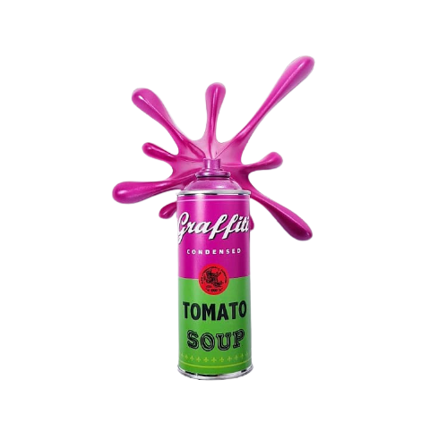 Soup Splash - Spray Can Sculpture lo