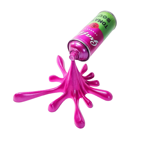 Soup Splash - Spray Can Sculpture lo