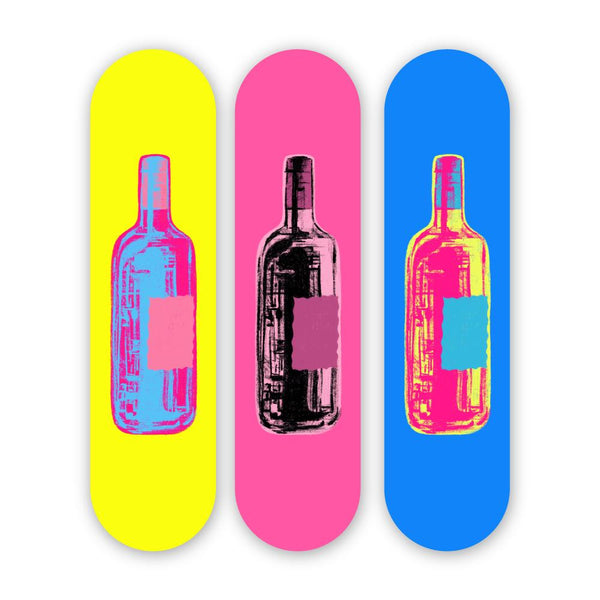 Retro Bottle 3-Set - Acrylic Skate Wall Art