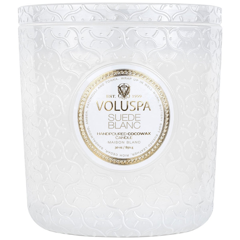 Suede Blanc 30 Oz Luxe Candle