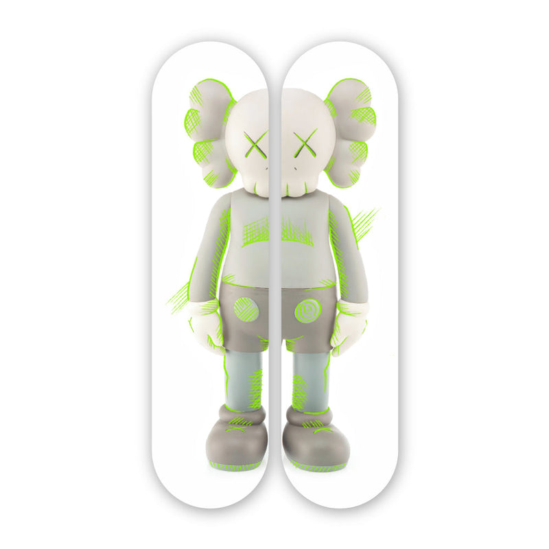 Kaws Inspired Pair - Acrylic Skate Wall Art