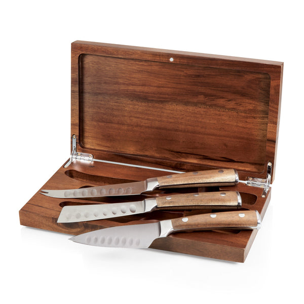 Tridente Knife Set & Cheese Board