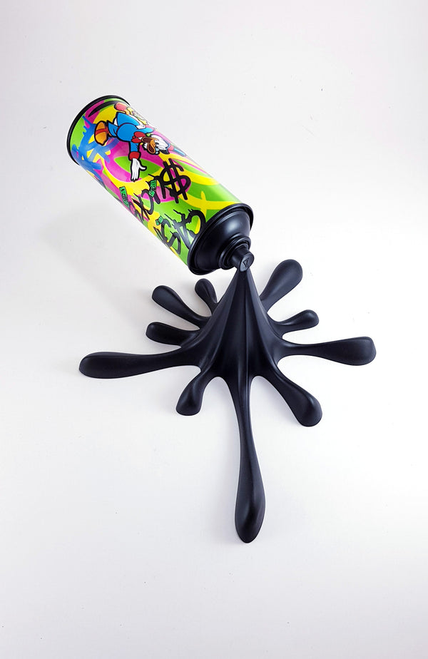 Graffiti Monopy Splash - Spray Can Sculpture