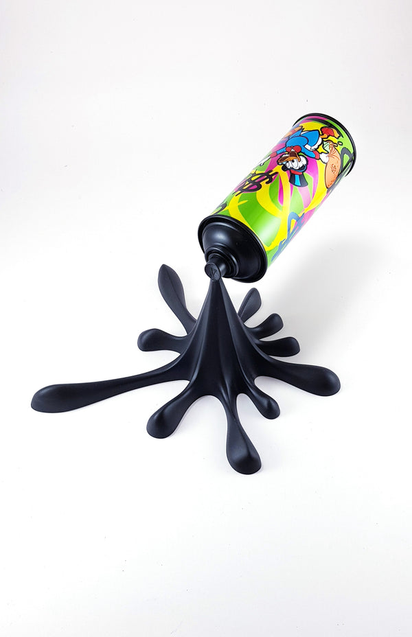 Graffiti Monopy Splash - Spray Can Sculpture