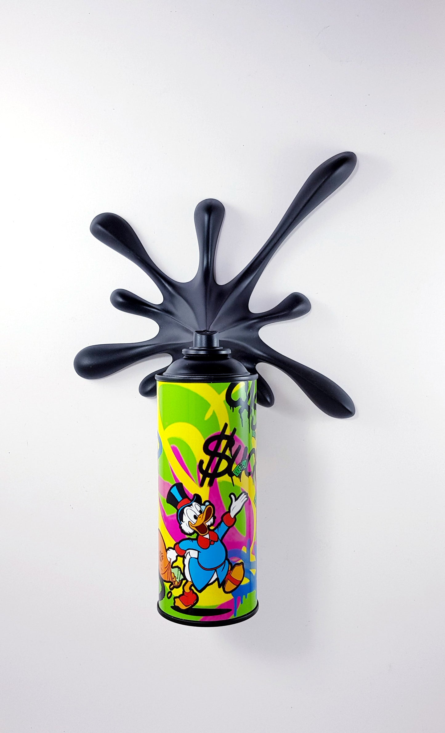 Graffiti Monopy Splash - Spray Can Sculpture