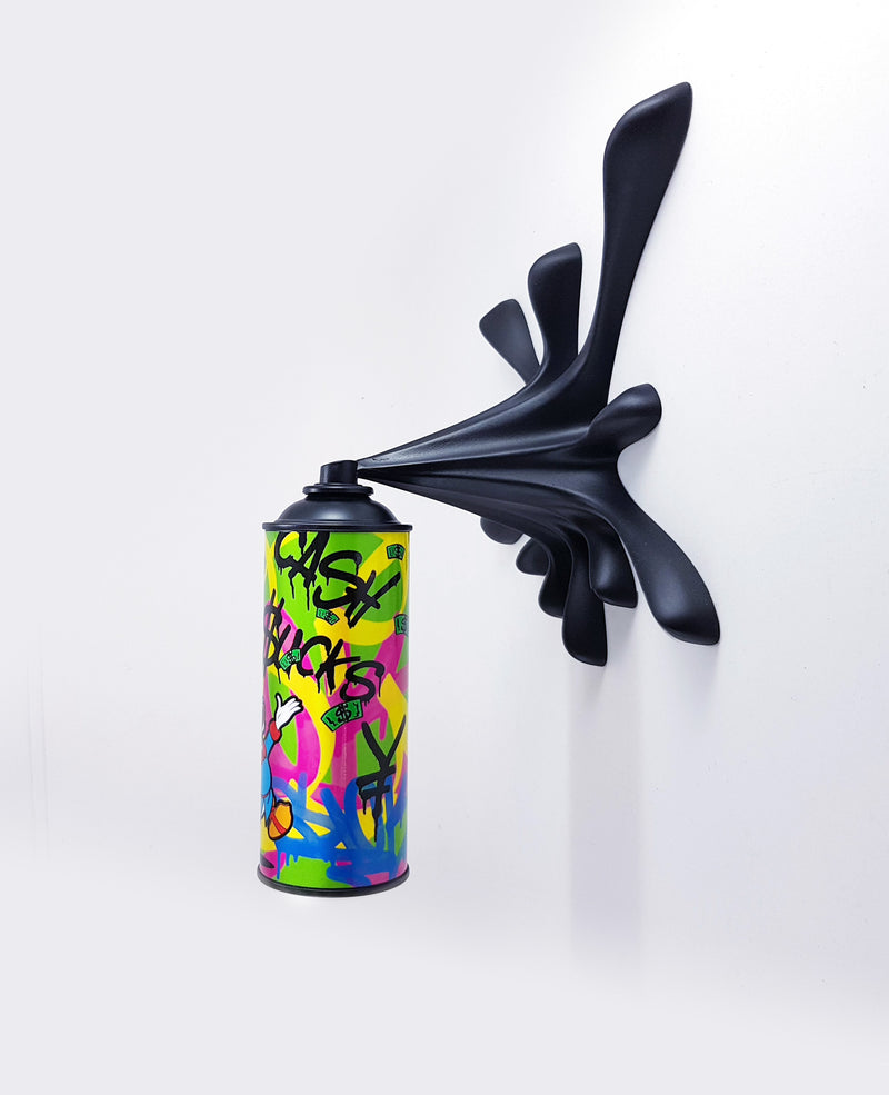 Graffiti Monopy Splash - Spray Can Sculpture