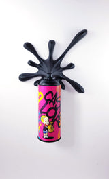 Graffiti Monopy Splash - Spray Can Sculpture