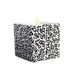 Black Pattern Keith Haring Squared Perfumed Candle
