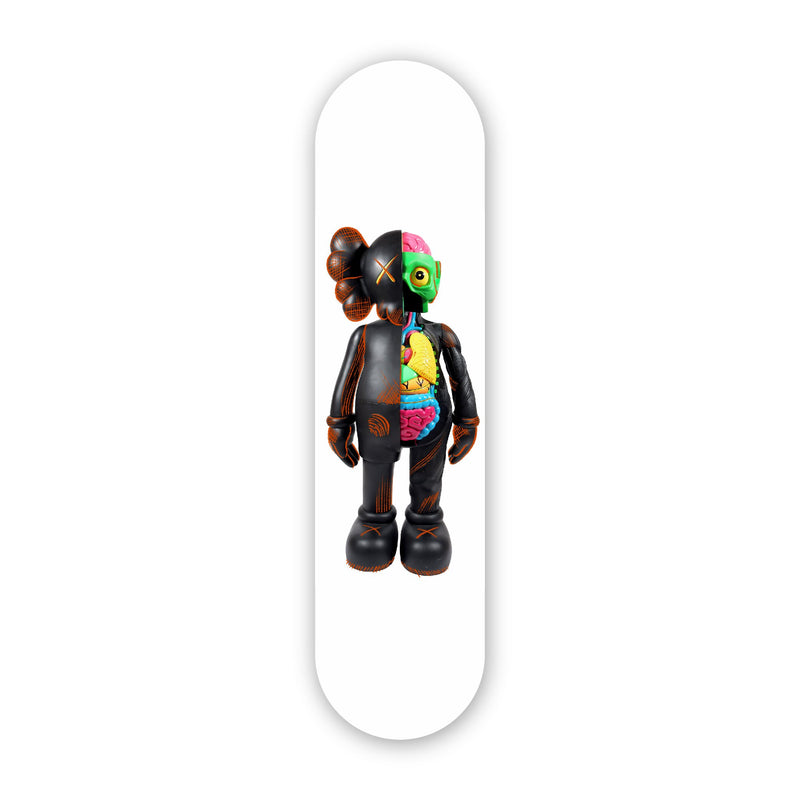 Kaws Inspired Black - Acrylic Skate Wall Art