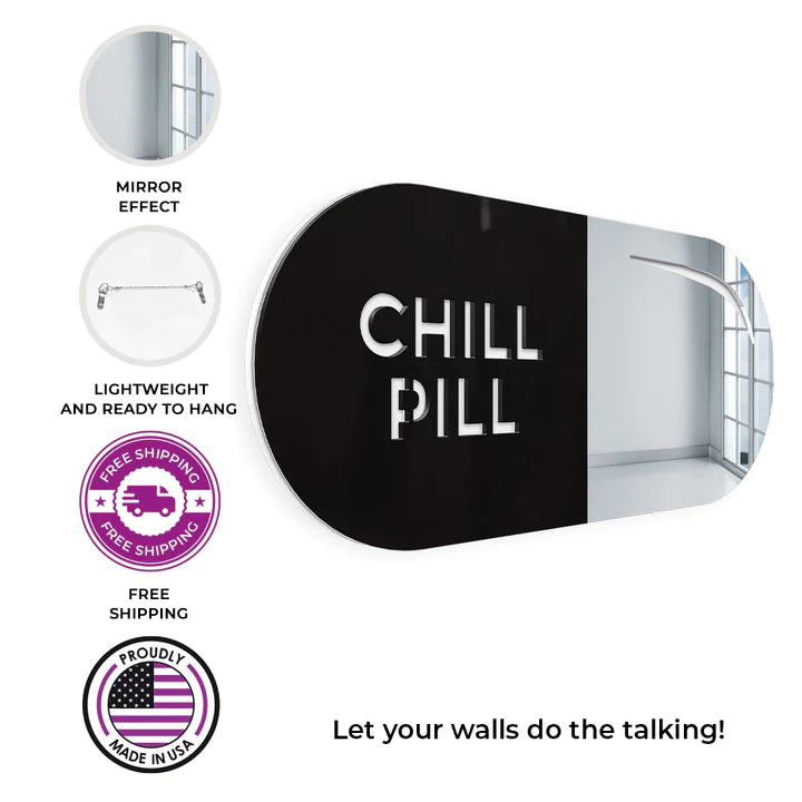 Pill Mirror - Acrylic Wall Art