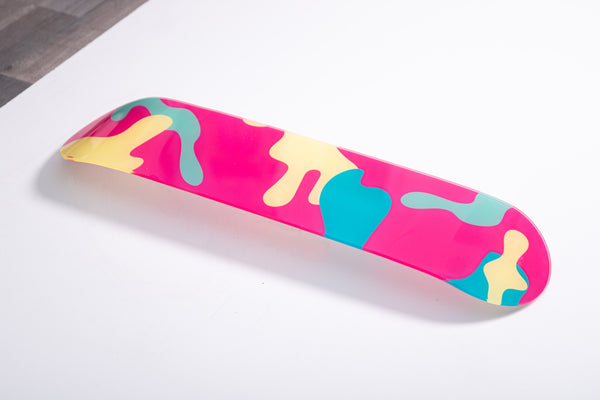 Pink Camo Individual - Acrylic Skate Wall Art