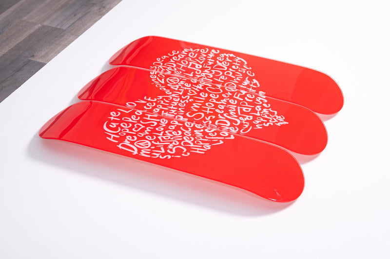 Love Words 3-Set - Acrylic Skate Wall Art