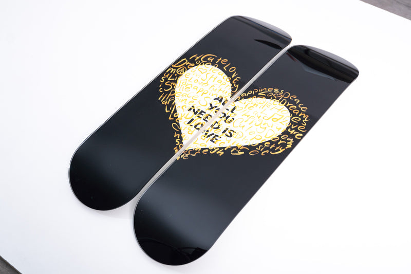 All You Need Is Love Pair - Acrylic Skate Wall Art