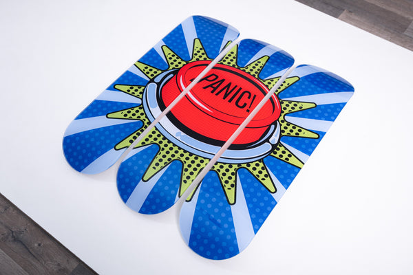 Panic 3-Set - Acrylic Skate Wall Art