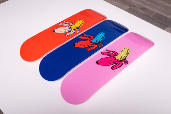 Retro Banana 3-Set - Acrylic Skate Wall Art