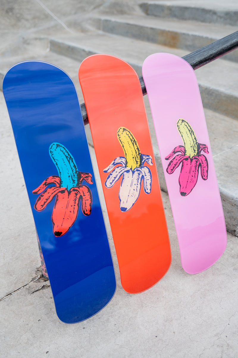 Retro Banana 3-Set - Acrylic Skate Wall Art
