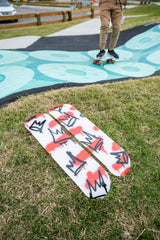 Red Crown Pair - Acrylic Skate Wall Art