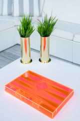 DG Lucite Acrylic Backgammon Set