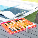 DG Lucite Acrylic Backgammon Set