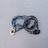 Fish Hook Clasp Leather Bracelet