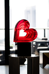 3D Heart Acrylic Sculpture