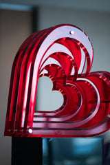 3D Heart Acrylic Sculpture