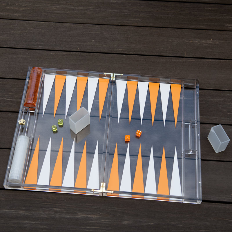 Acrylic Backgammon Set