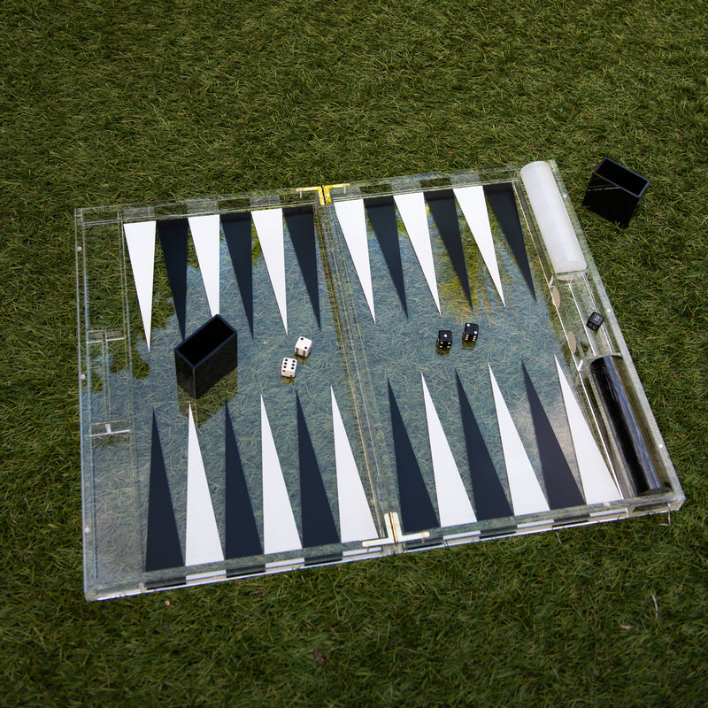 Acrylic Backgammon Set