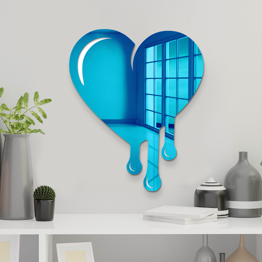 Melting Heart Mirror - Acrylic Wall Art