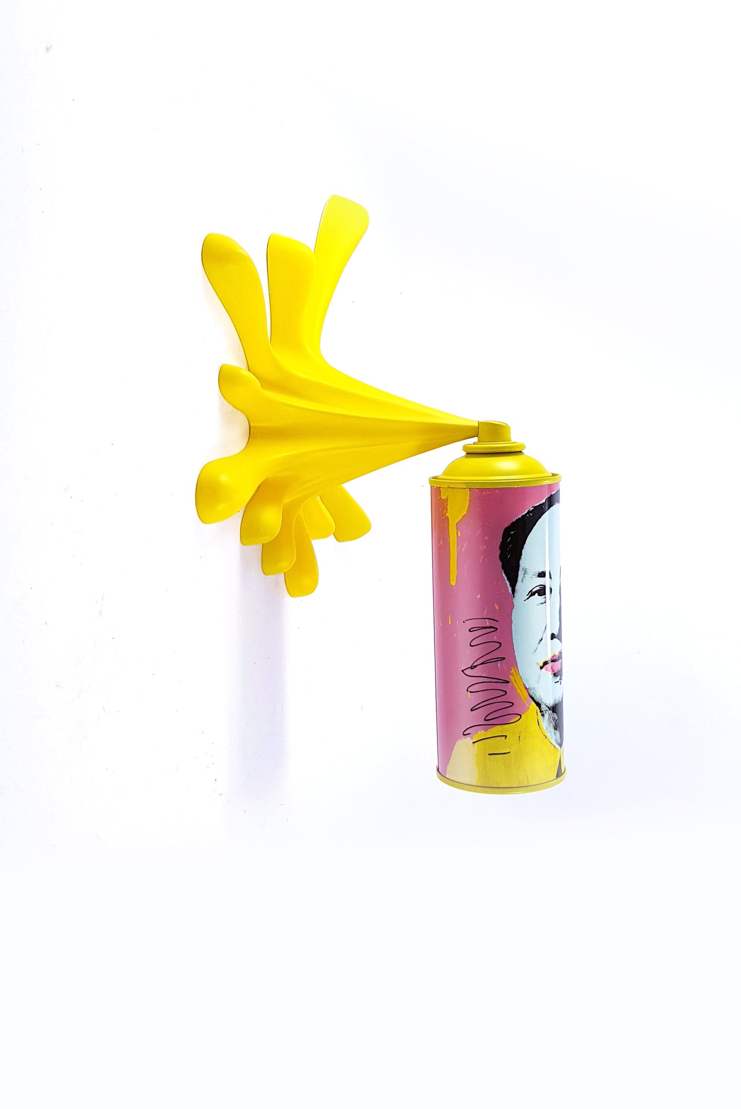 Mao Splash - Spray Can Sculpture