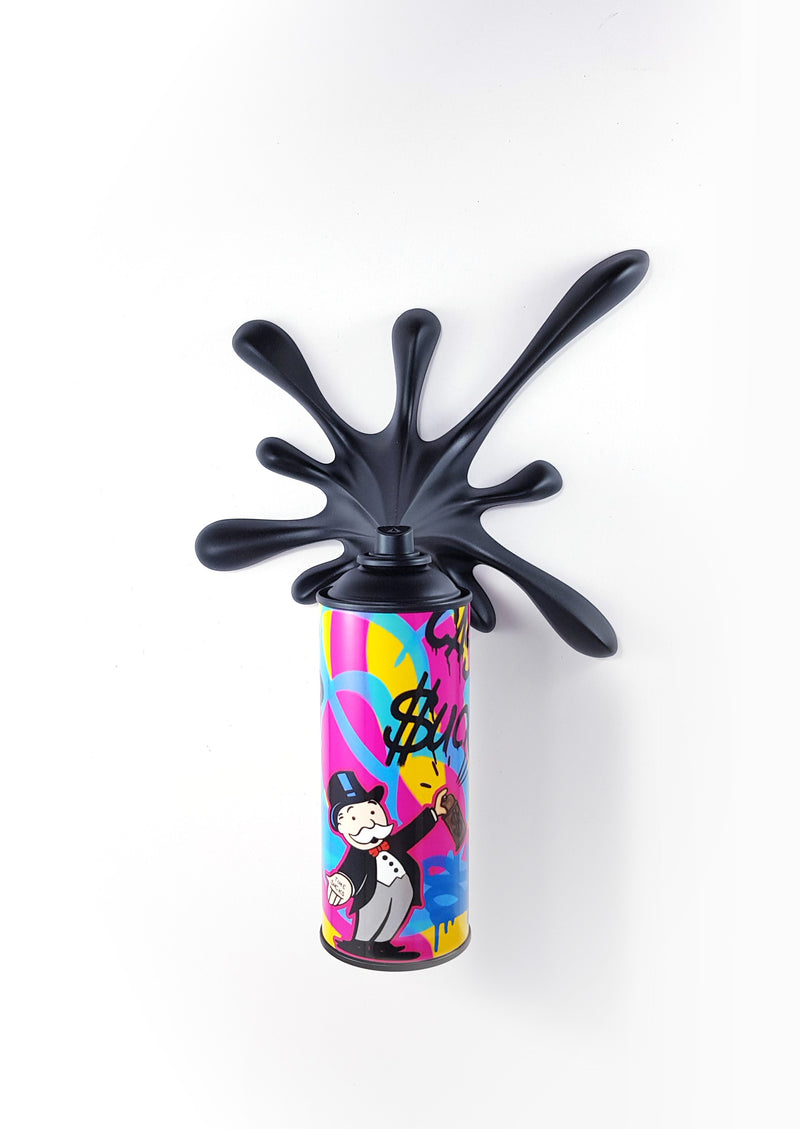 Graffiti Monopy Splash - Spray Can Sculpture