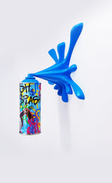 Graffiti Monopy Splash - Spray Can Sculpture