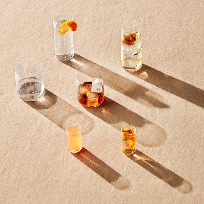 Finesse Grid Set of 4 Whisky Glasses