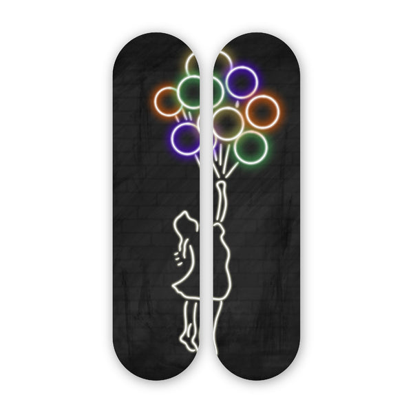 Neon Balloons Pair - Acrylic Skate Wall Art