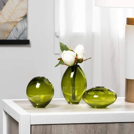 Mini 3 Piece Glass Vase Set