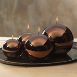 Chestnut Metallic Ball Candle