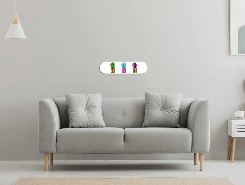 Retro Pinaple Individual - Acrylic Skate Wall Art