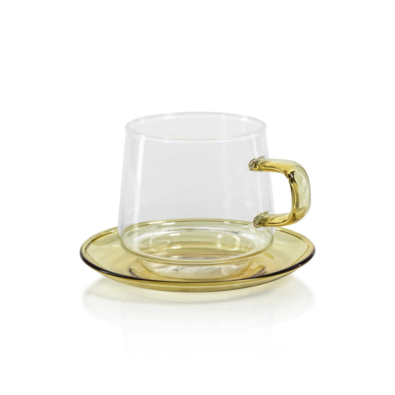 Glass Tea & Coffee Set of 2