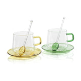 Glass Tea & Coffee Set of 2