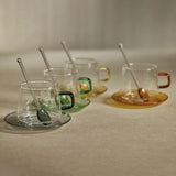 Glass Tea & Coffee Set of 2