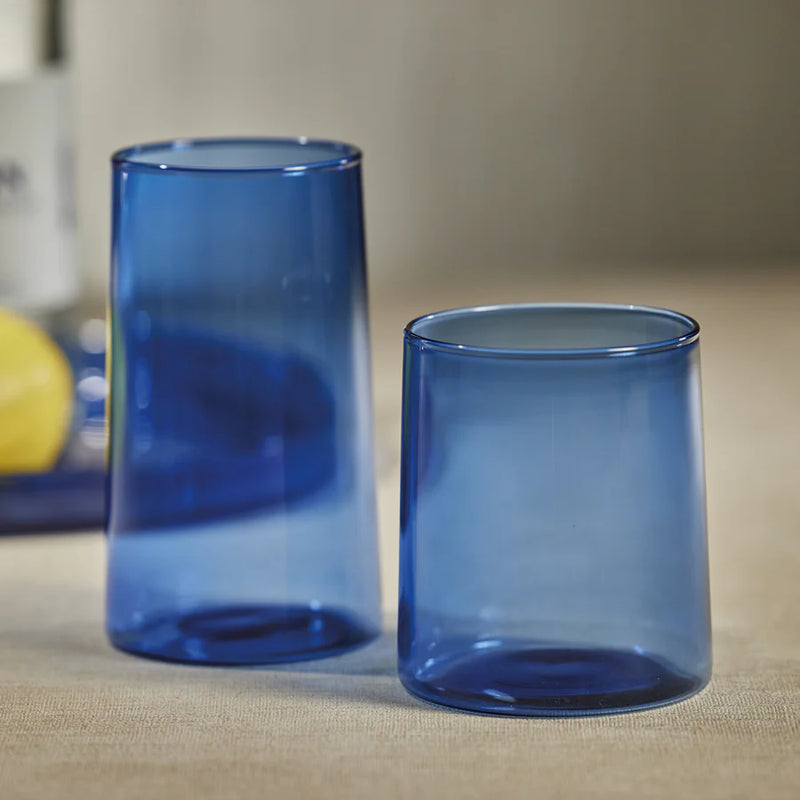 Blue Pitcher & Glasses