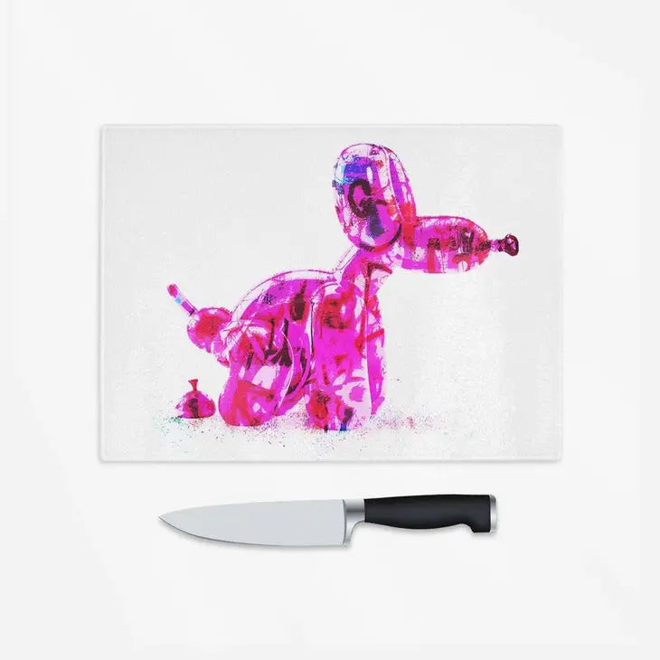 Balloon Dog Poop Chopping Board