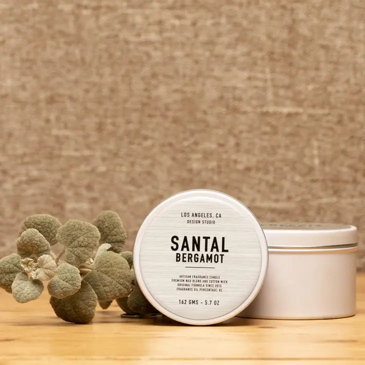 Santal Bergamot Candle Tin