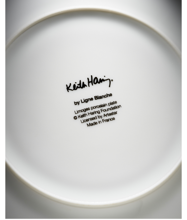 Keith Haring ”Black Pattern” Porcelain Plate